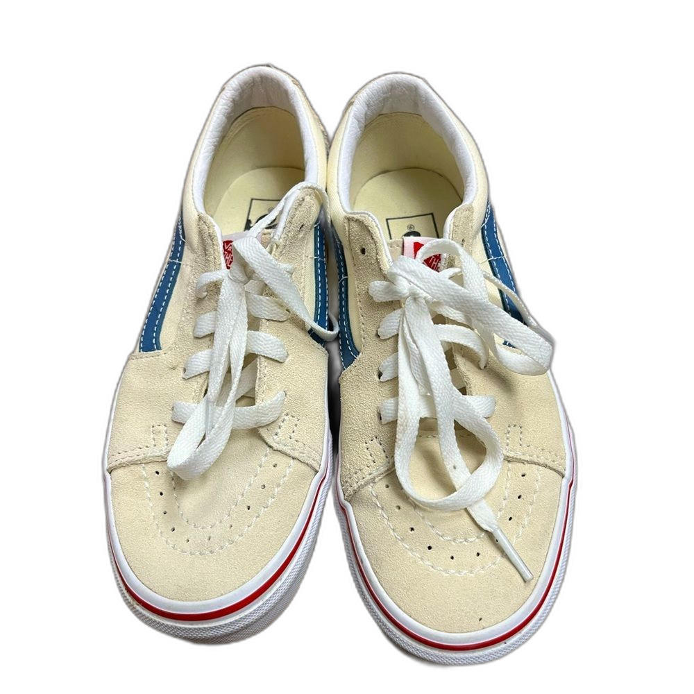 Vans Ivory Suede Sk8-Lo Flat Bottom Sneaker Size 7